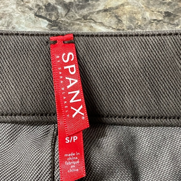 Spanx Women's Petite Ankle Leggings Gray/ Taupe Pull-On Stretch Size Small - Picture 6 of 10